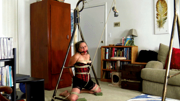 cinchedandsecured.com - 320 - Genevieve's Weighted Crotch Rope Ordeal thumbnail