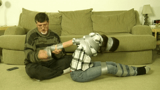 cinchedandsecured.com - 179 - Jeanette Cerceau - Taped Tied Over A Television thumbnail