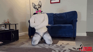 1663 - Minxgrrl - Bad Pupgirl Gets Straitjacket And Gag!